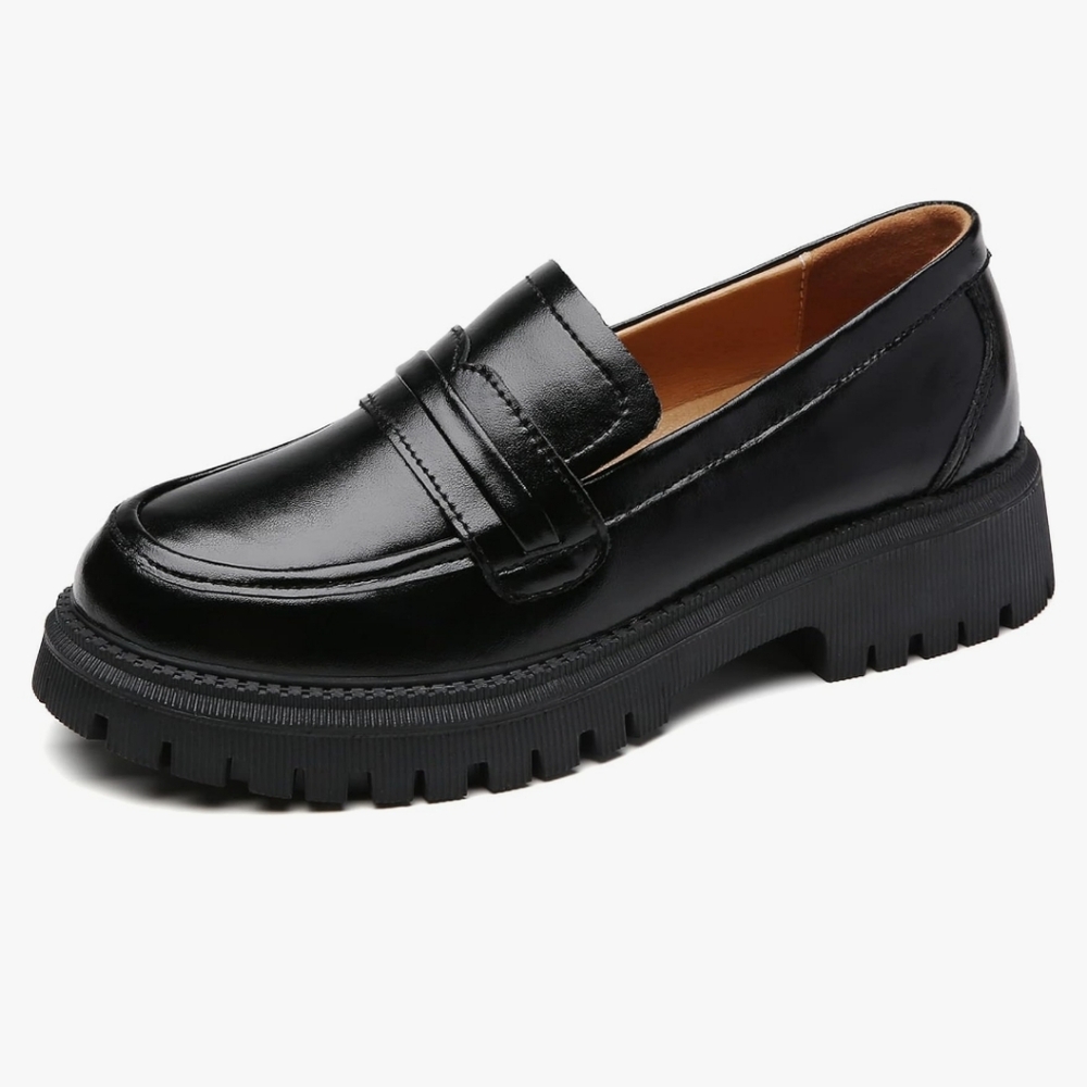 Black Chunky Loafer - Picture 3 of 11